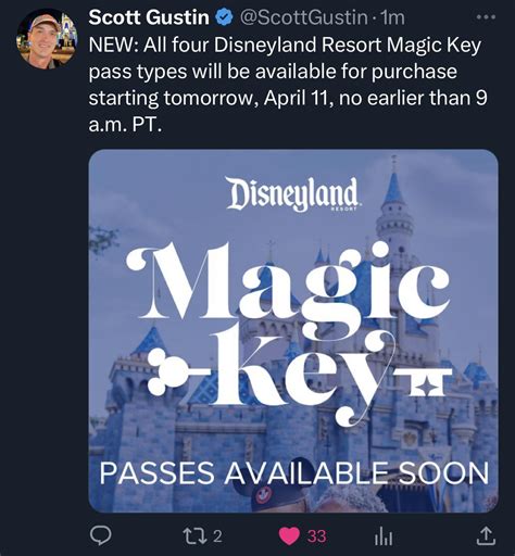 When will magic key passes be available for purchase